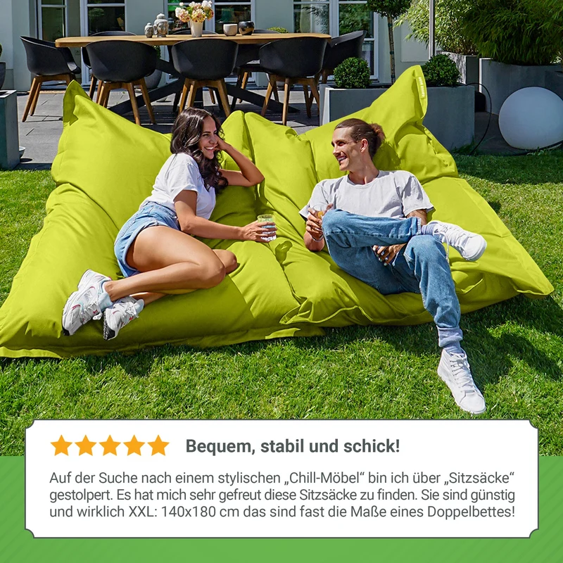 Square Riesensitzsack für Indoor & Outdoor