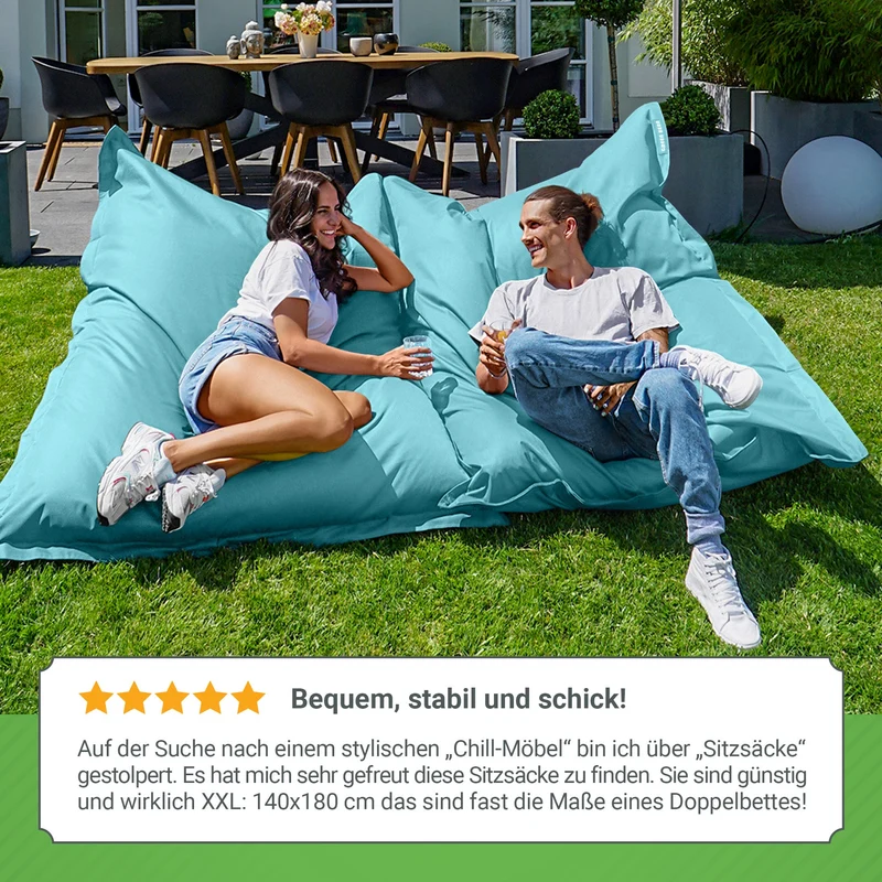 Square Riesensitzsack für Indoor & Outdoor