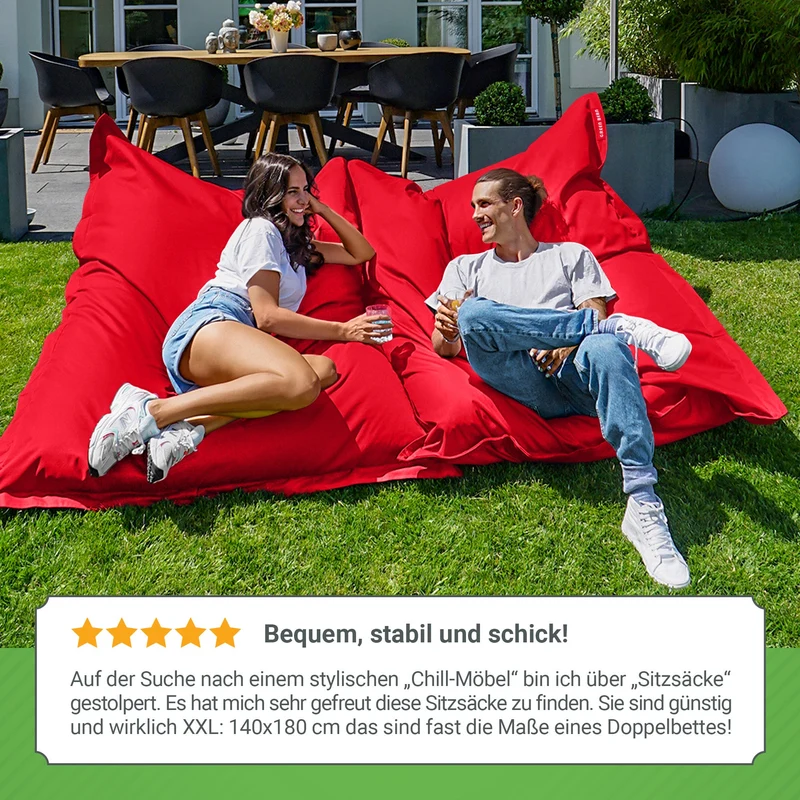 Square Riesensitzsack für Indoor & Outdoor
