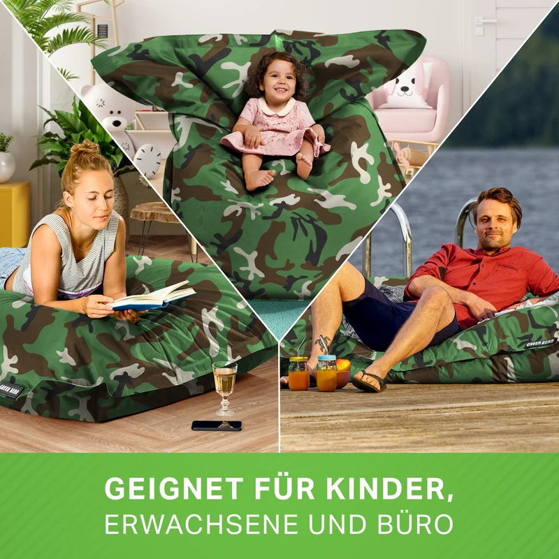 Square Riesensitzsack für Indoor & Outdoor