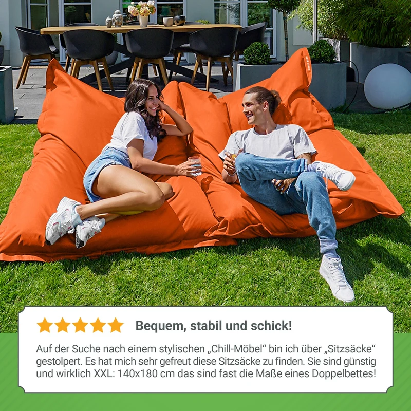 Square Riesensitzsack für Indoor & Outdoor