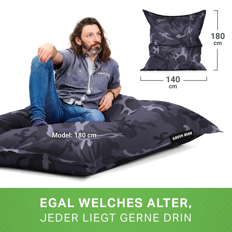 Square Riesensitzsack für Indoor & Outdoor