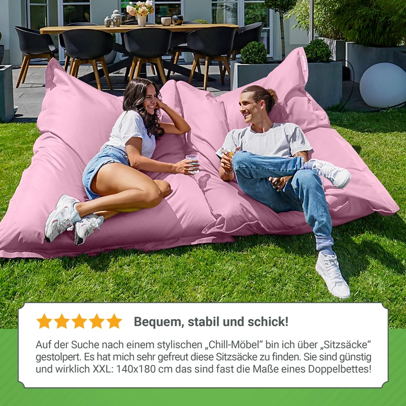 Square Riesensitzsack für Indoor & Outdoor