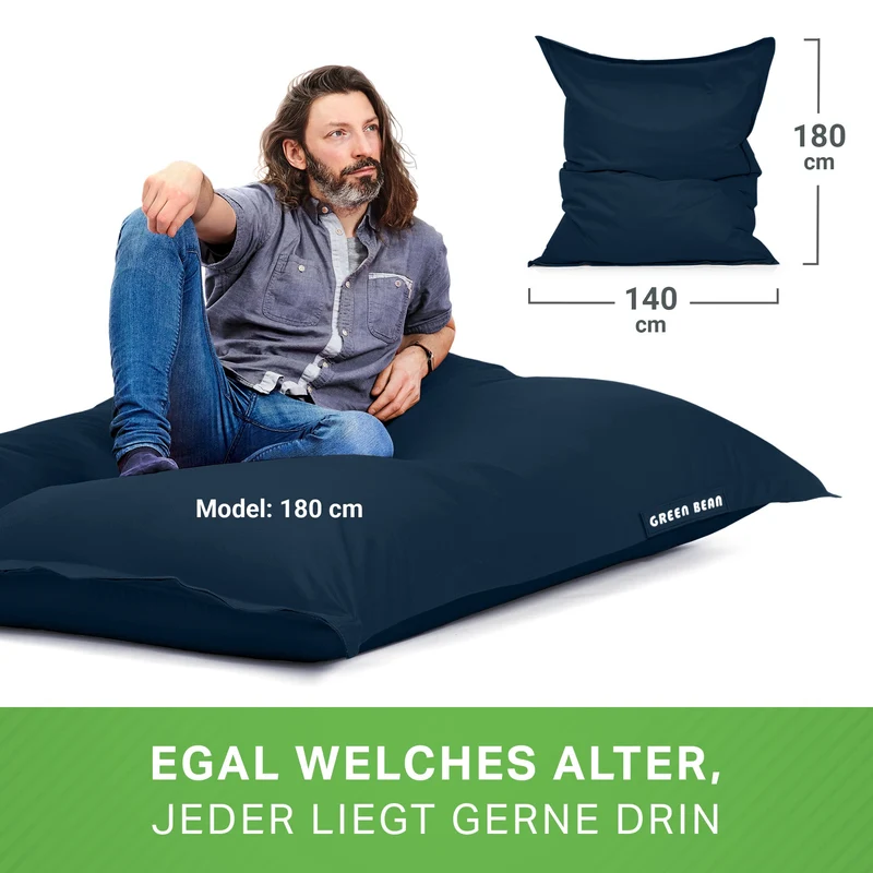 Square Riesensitzsack für Indoor & Outdoor