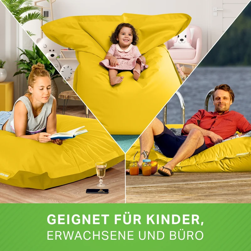Square Riesensitzsack für Indoor & Outdoor