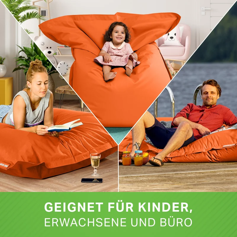 Square Riesensitzsack für Indoor & Outdoor