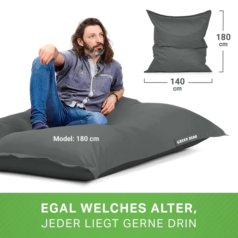 Square Riesensitzsack für Indoor & Outdoor
