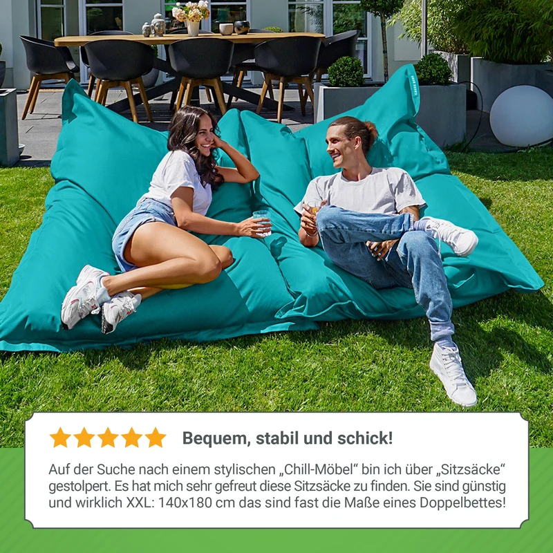Square Riesensitzsack für Indoor & Outdoor