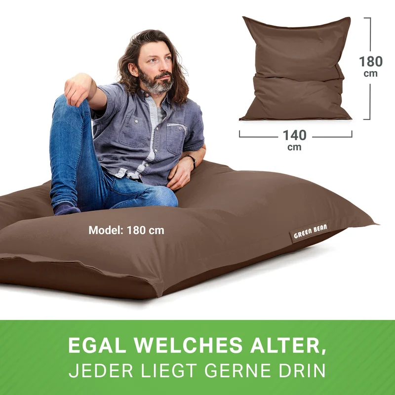 Square Riesensitzsack für Indoor & Outdoor