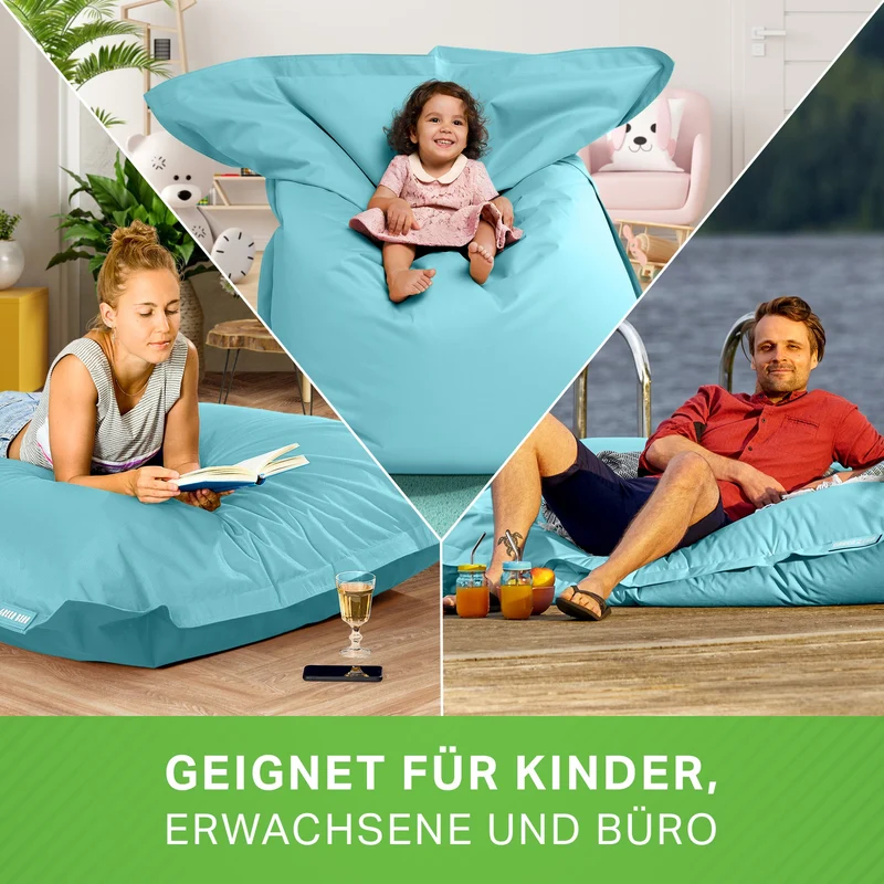 Square Riesensitzsack für Indoor & Outdoor