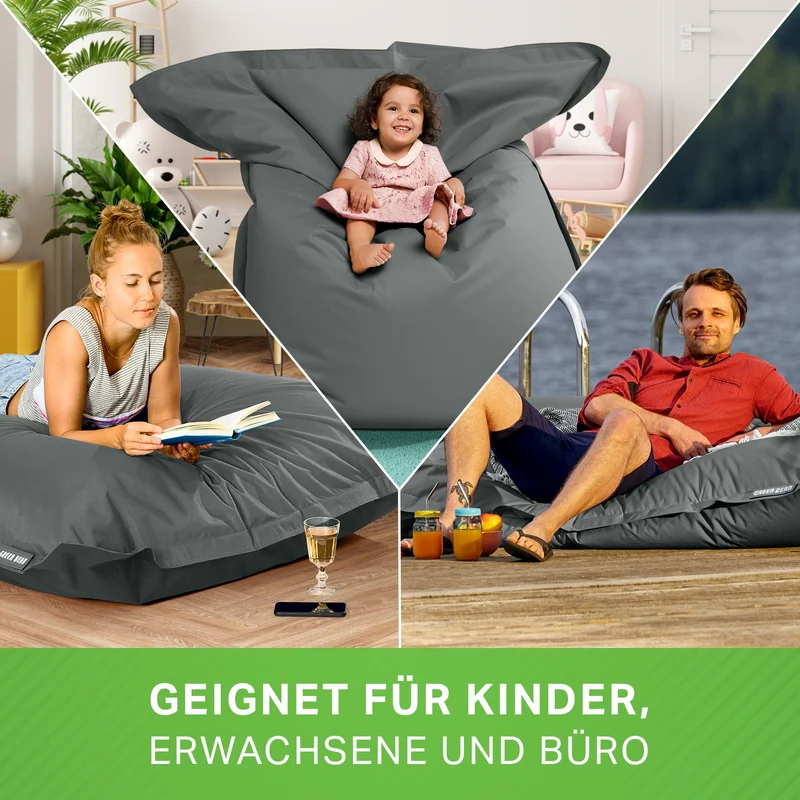 Square Riesensitzsack für Indoor & Outdoor