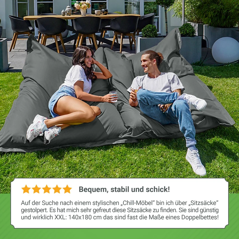 Square Riesensitzsack für Indoor & Outdoor