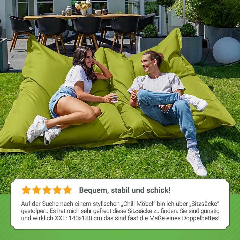 Square Riesensitzsack für Indoor & Outdoor