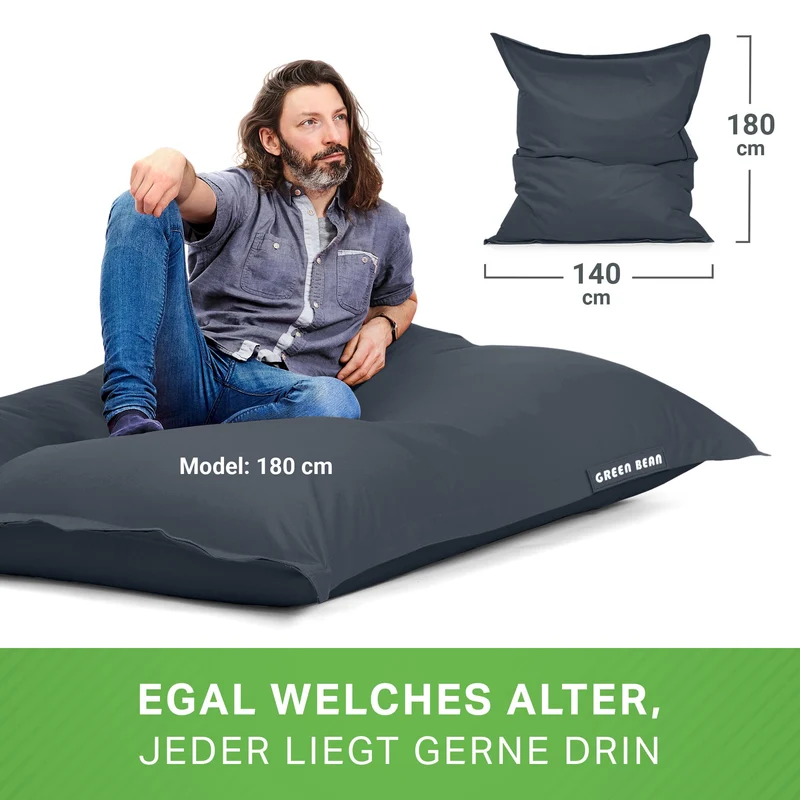 Square Riesensitzsack für Indoor & Outdoor