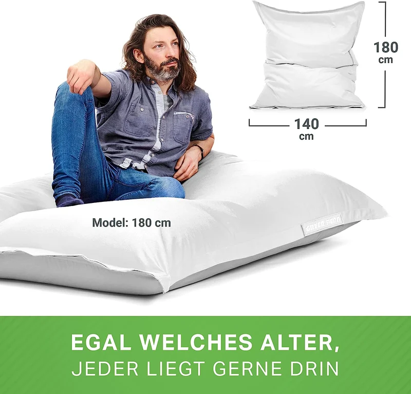 Square Riesensitzsack für Indoor & Outdoor