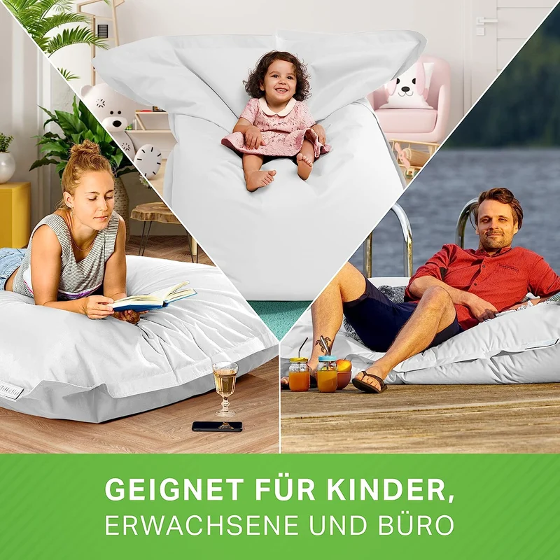 Square Riesensitzsack für Indoor & Outdoor
