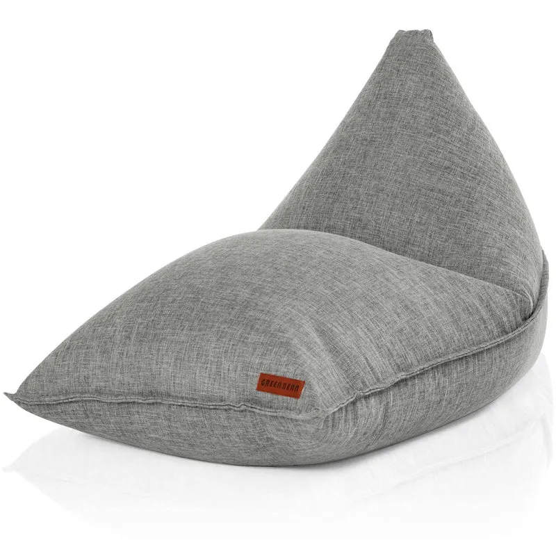 Triangel Sitzsack in Leinen-Optik