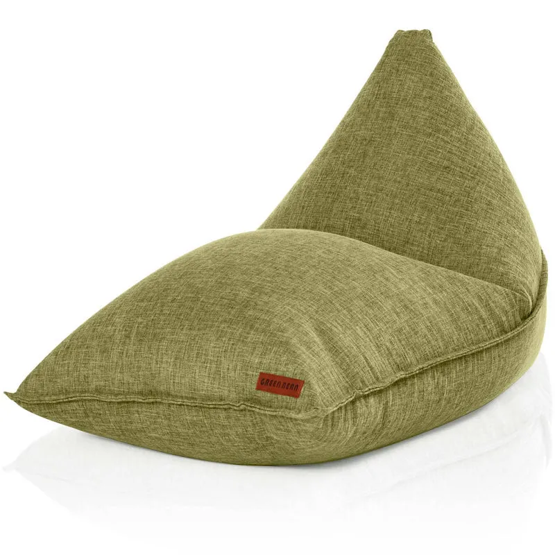 Triangel Sitzsack in Leinen-Optik
