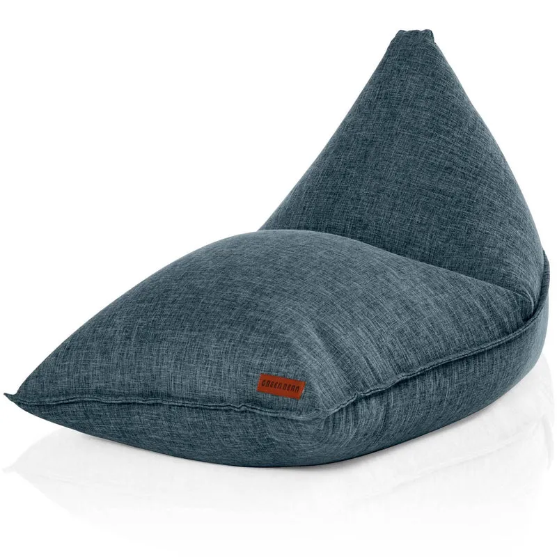 Triangel Sitzsack in Leinen-Optik