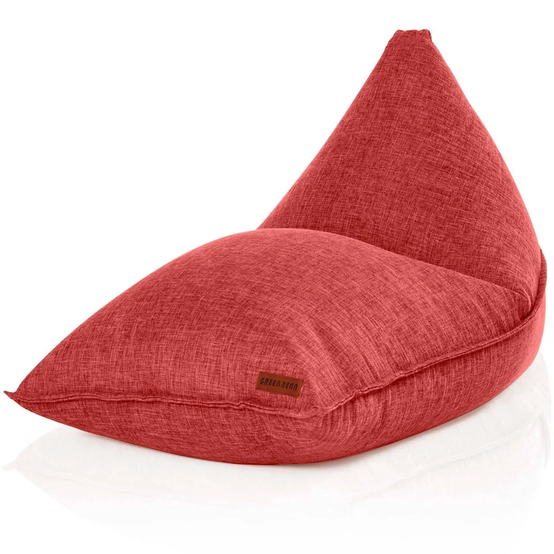Triangel Sitzsack in Leinen-Optik