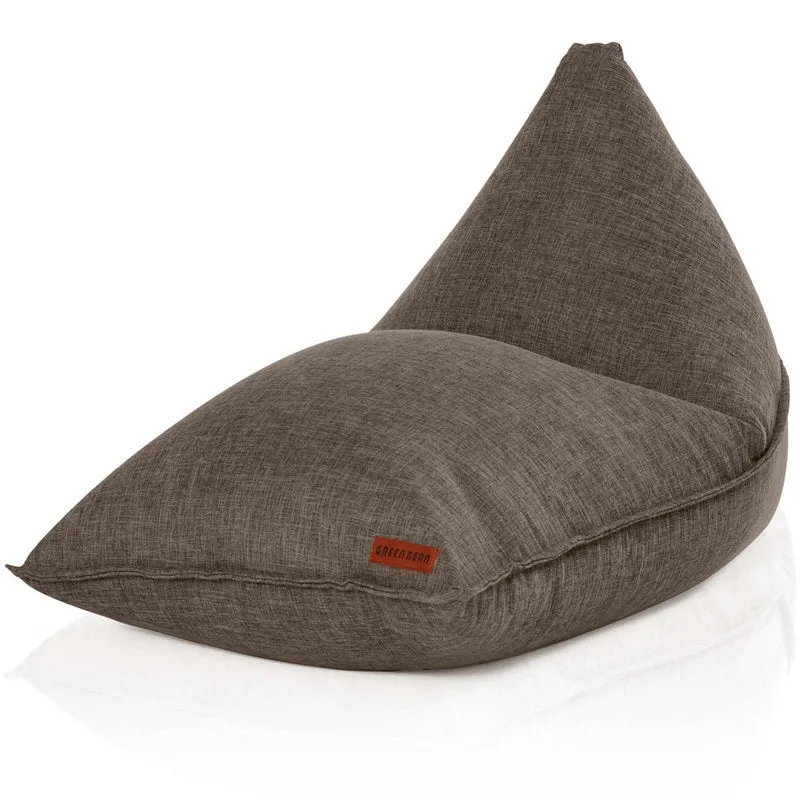 Triangel Sitzsack in Leinen-Optik