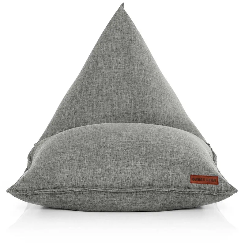 Triangel Sitzsack in Leinen-Optik