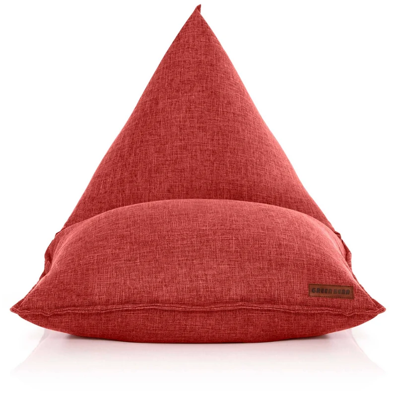 Triangel Sitzsack in Leinen-Optik