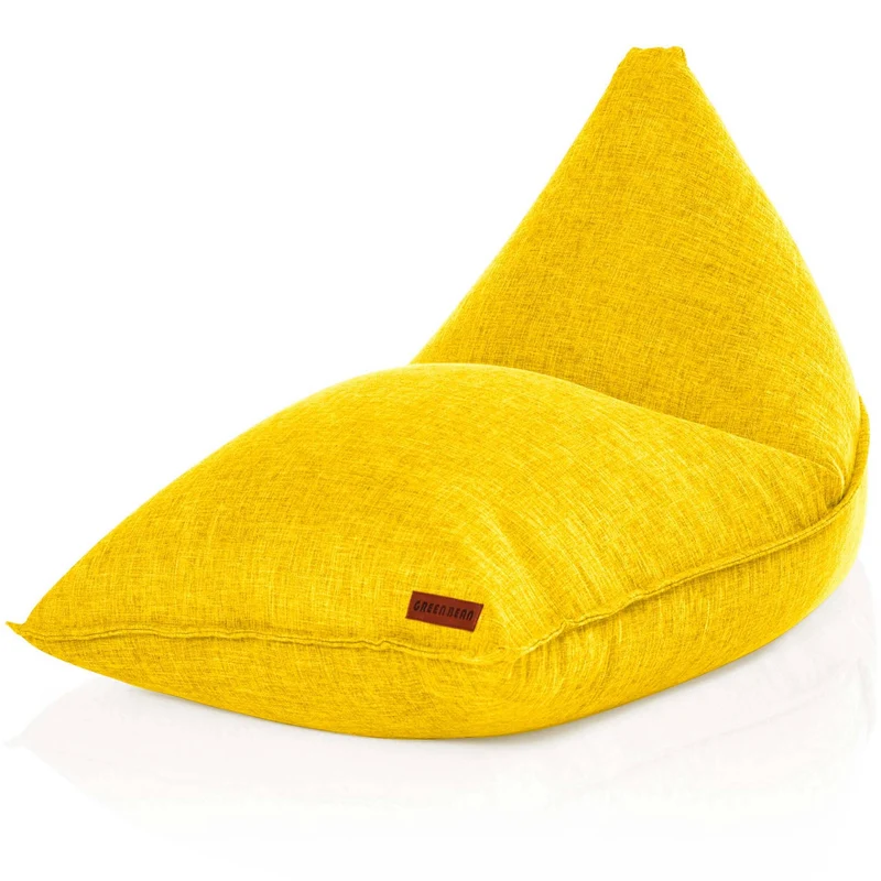 Triangel Sitzsack in Leinen-Optik