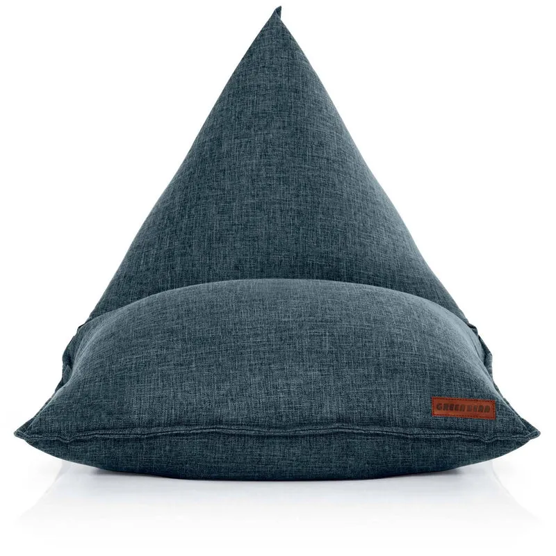 Triangel Sitzsack in Leinen-Optik