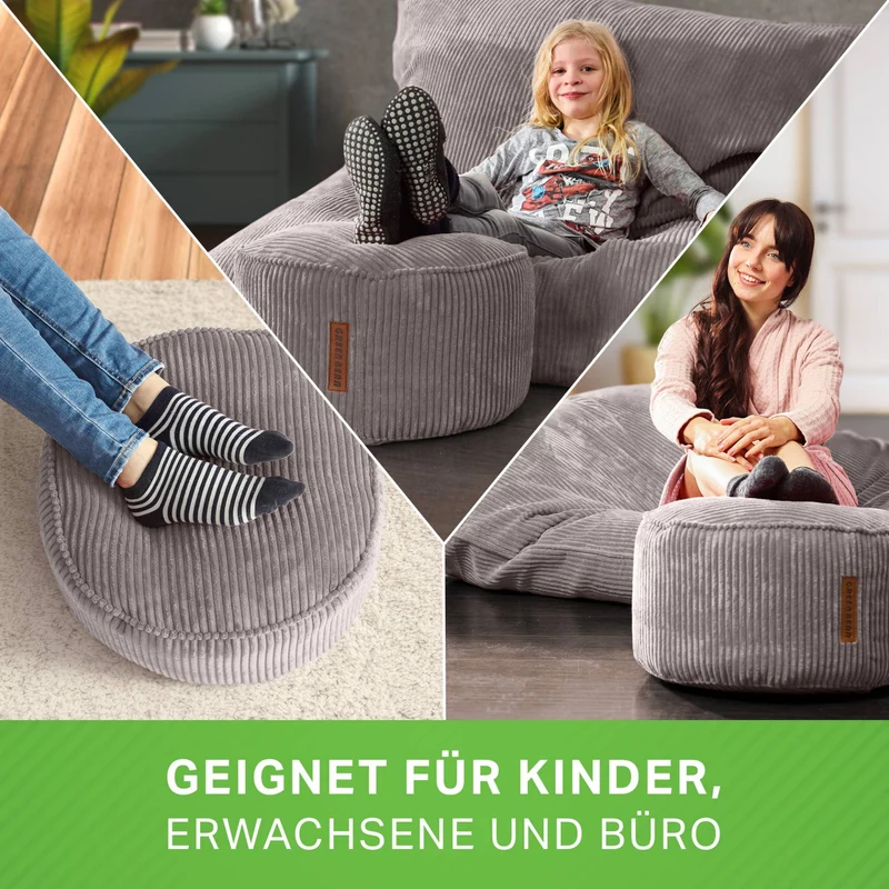 Stay Sitzhocker in Cord-Optik