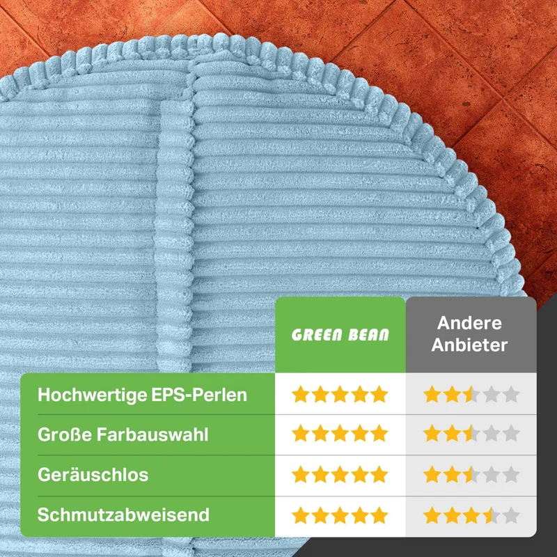 Stay Sitzhocker in Cord-Optik