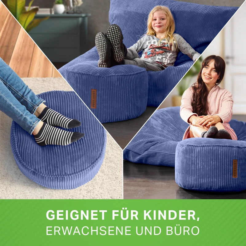 Stay Sitzhocker in Cord-Optik
