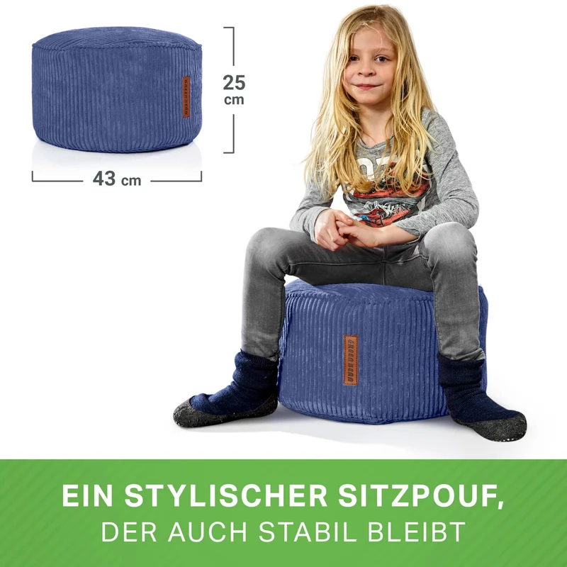 Stay Sitzhocker in Cord-Optik