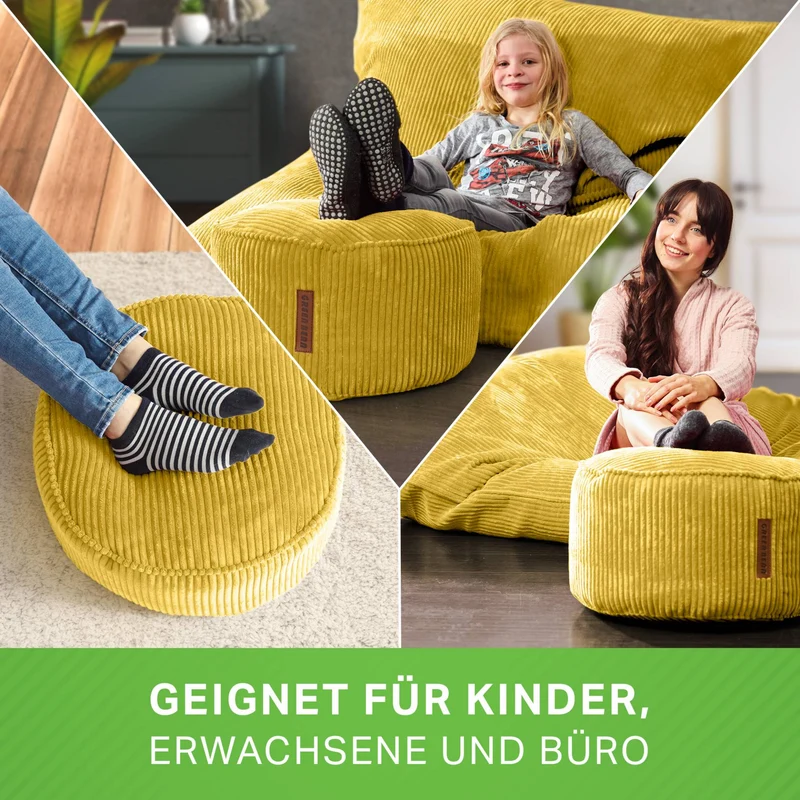 Stay Sitzhocker in Cord-Optik