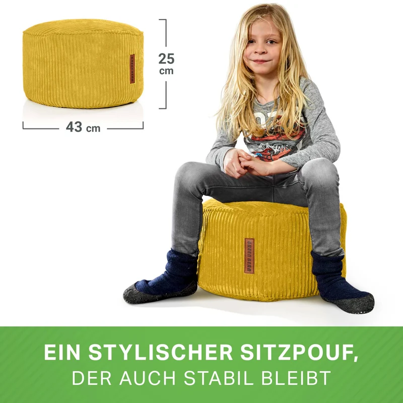 Stay Sitzhocker in Cord-Optik
