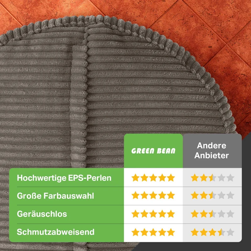 Stay Sitzhocker in Cord-Optik