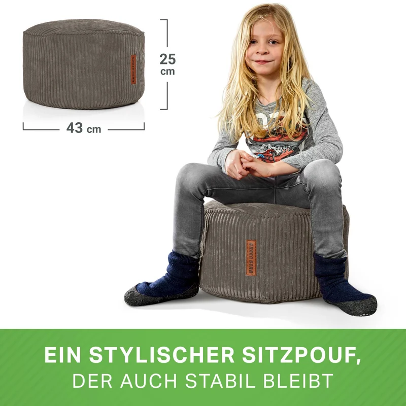 Stay Sitzhocker in Cord-Optik