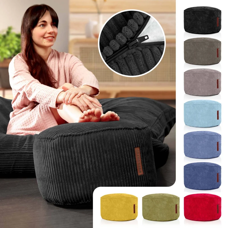 Stay Sitzhocker in Cord-Optik