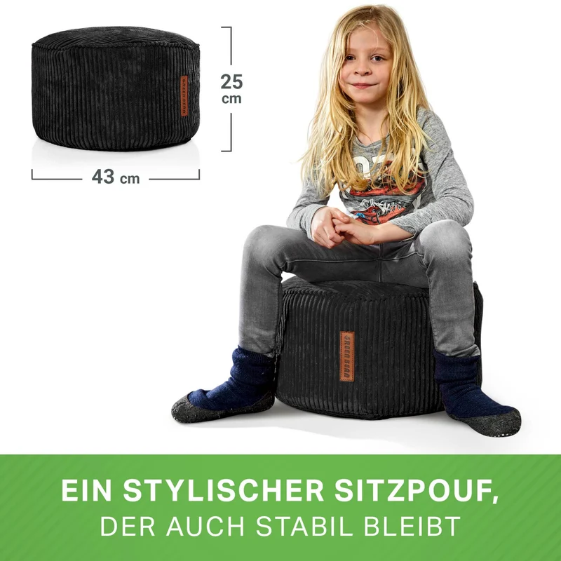 Stay Sitzhocker in Cord-Optik