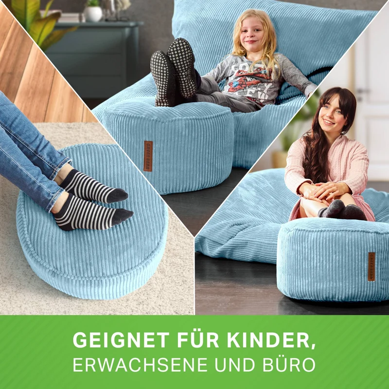 Stay Sitzhocker in Cord-Optik