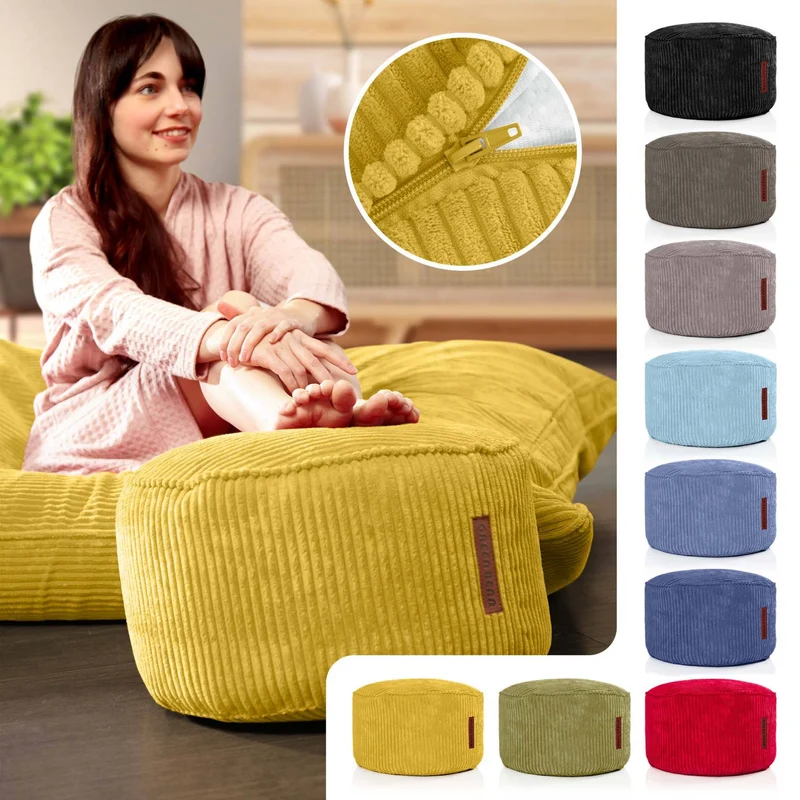 Stay Sitzhocker in Cord-Optik