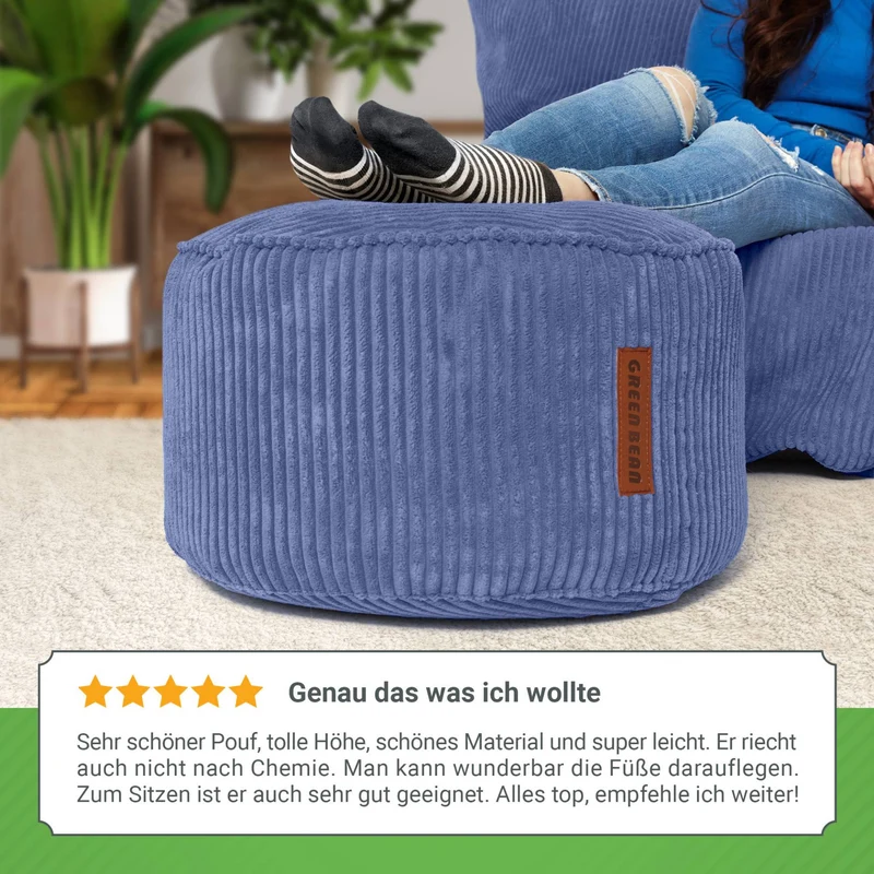 Stay Sitzhocker in Cord-Optik