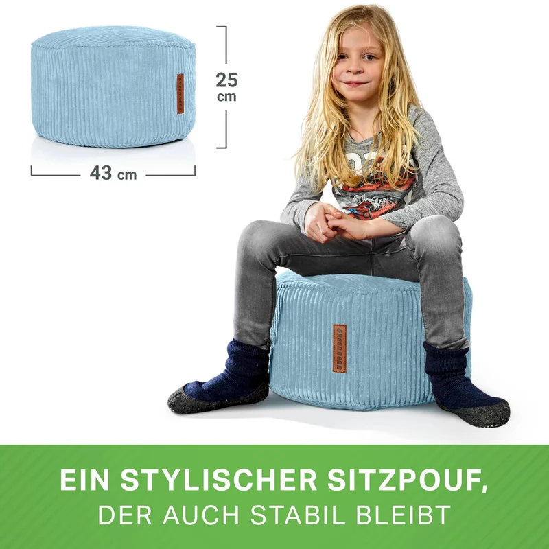 Stay Sitzhocker in Cord-Optik
