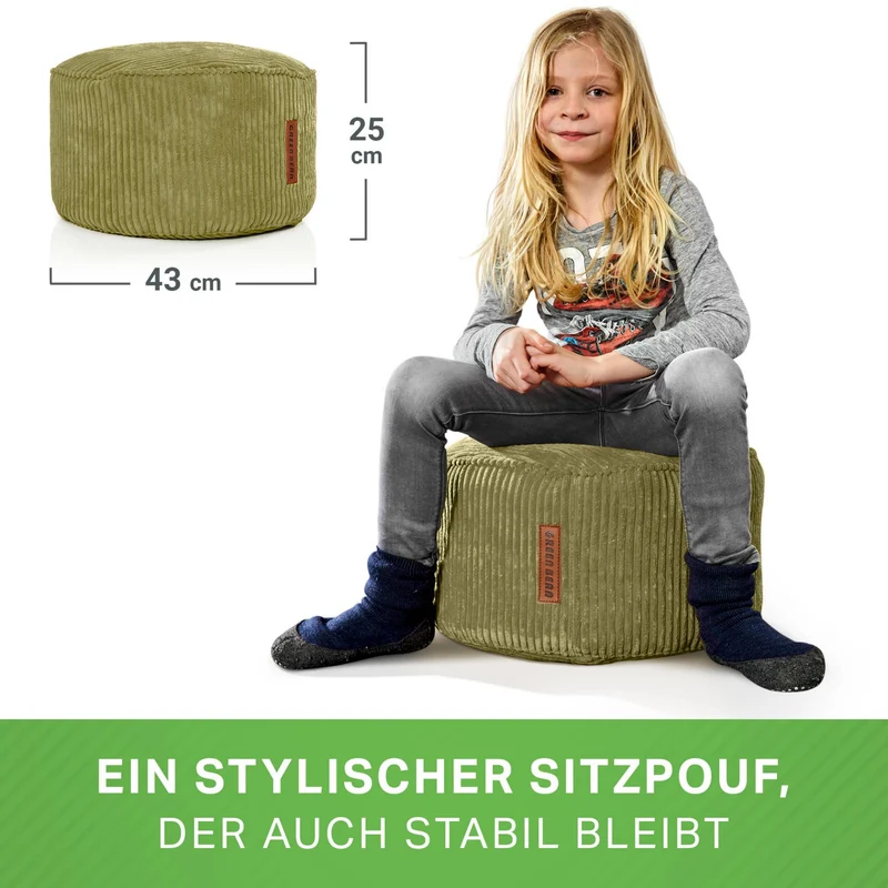 Stay Sitzhocker in Cord-Optik