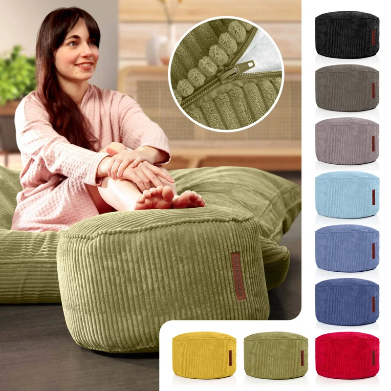 Stay Sitzhocker in Cord-Optik