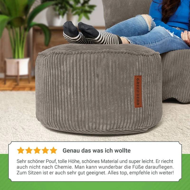 Stay Sitzhocker in Cord-Optik