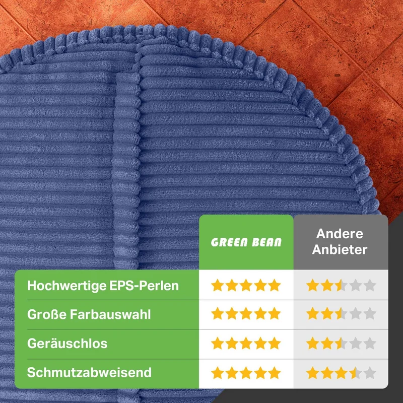 Stay Sitzhocker in Cord-Optik