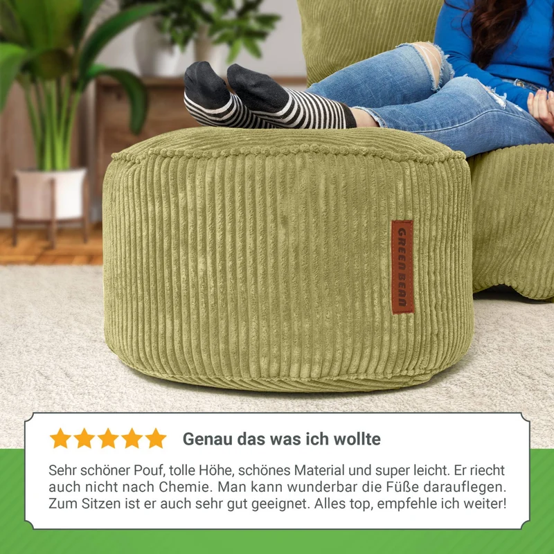 Stay Sitzhocker in Cord-Optik