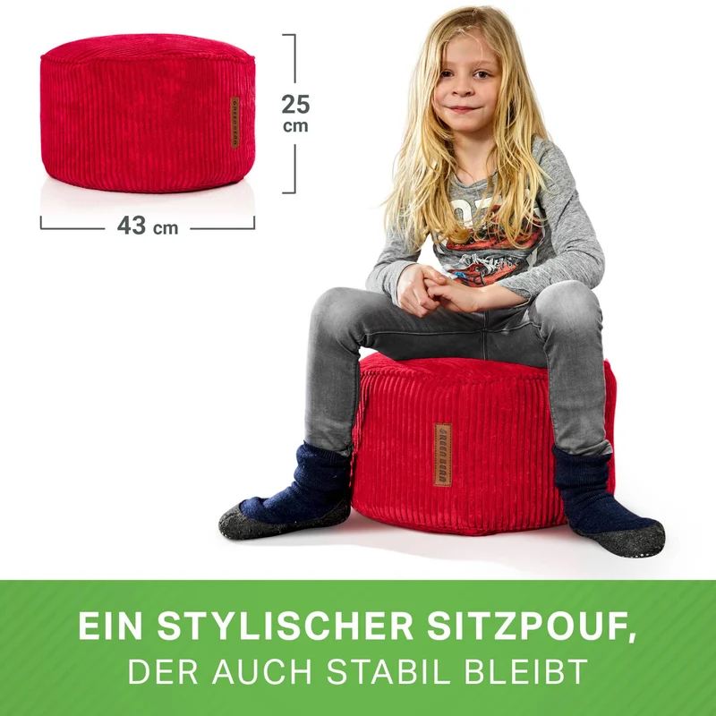 Stay Sitzhocker in Cord-Optik