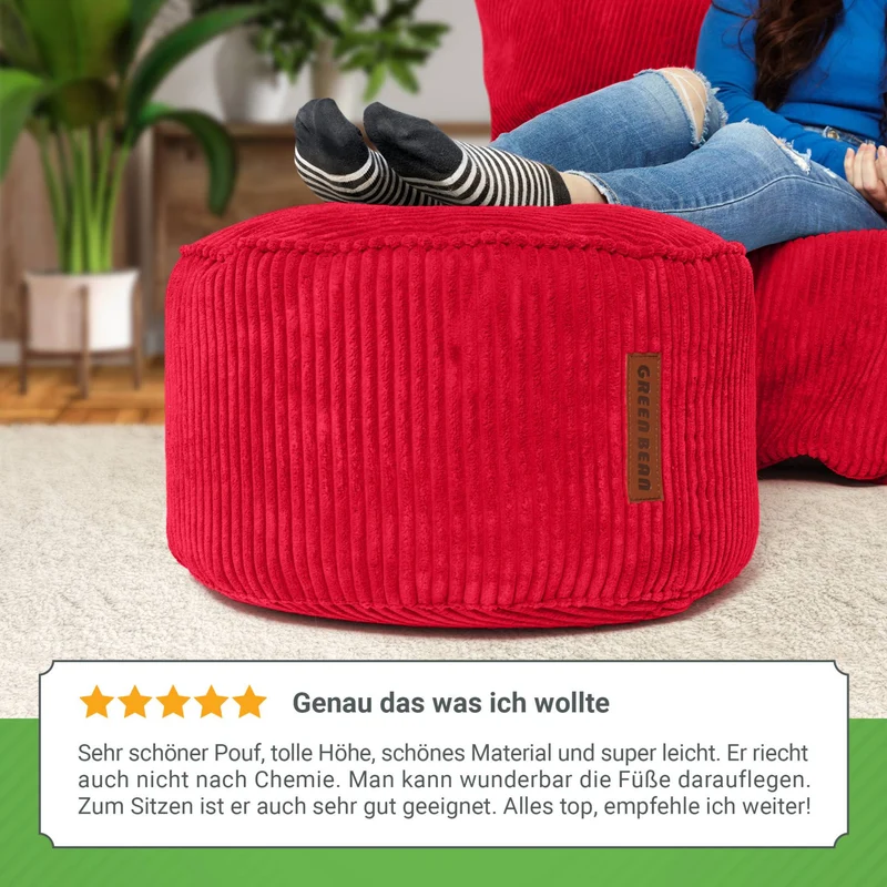 Stay Sitzhocker in Cord-Optik
